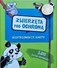 Mistrzowskie karty "Zwierzęta pod ochroną" gra quiz