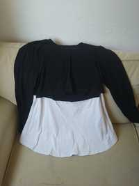 Blusa shein preta e branca