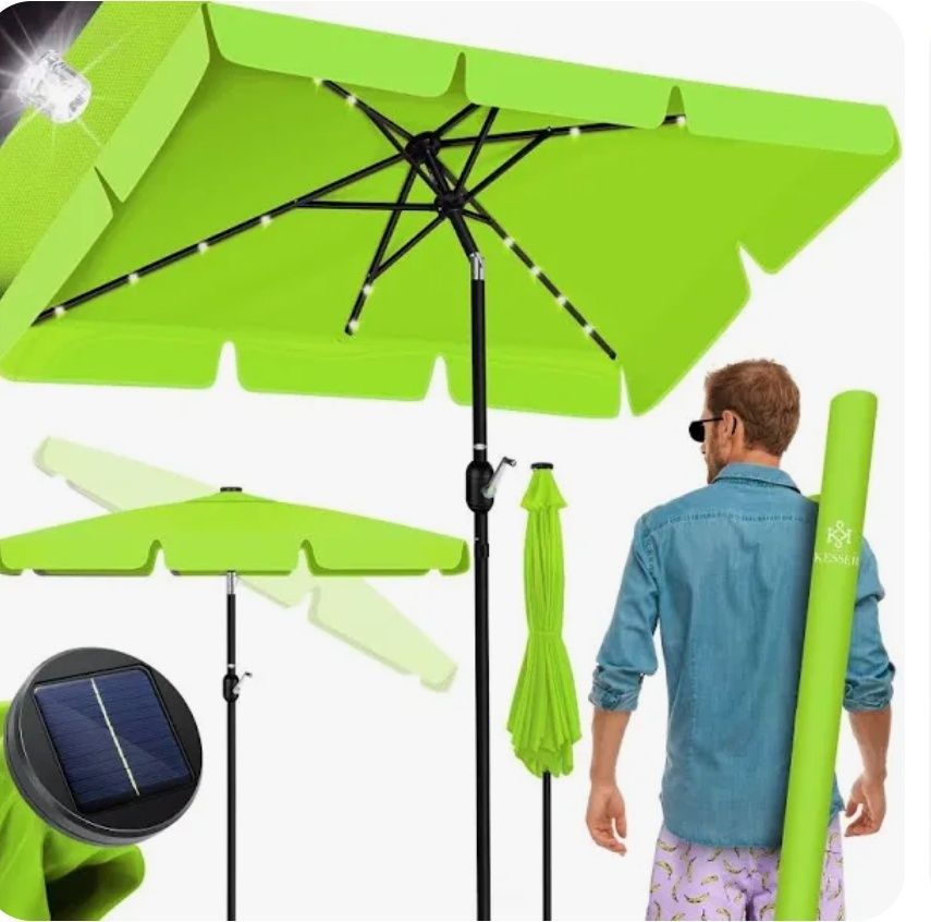 Parasol ogrodowy LED