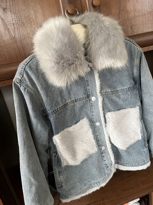 Джинсовая куртка с мехом, джинсовка