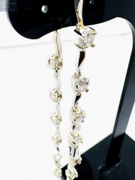 Srebrna bransoletka z Cyrkoniami srebro p 925 waga 7,13 g długość 19cm