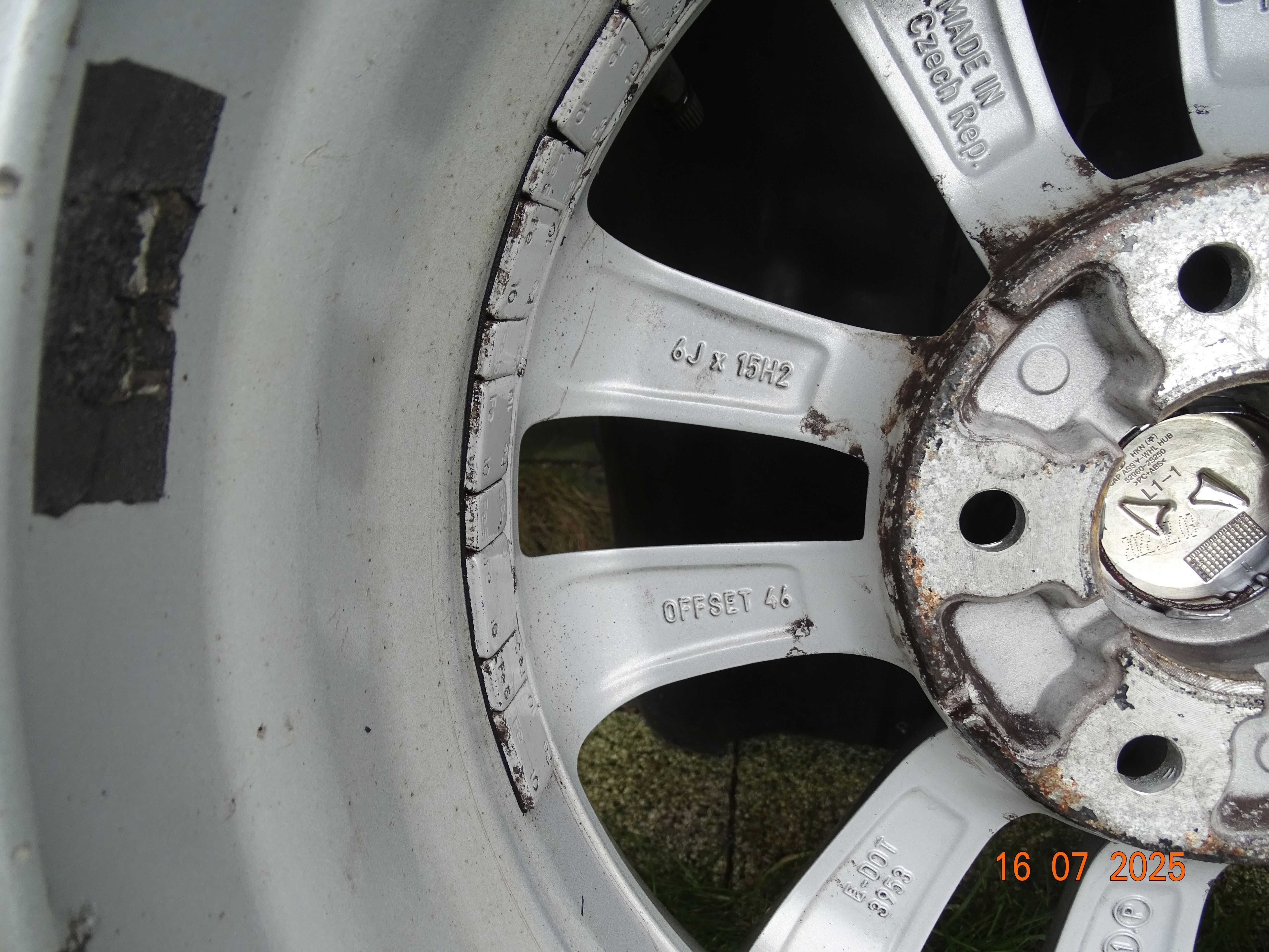 Koła zimowe Alu 15 cali Hyundai i30 OE 2022