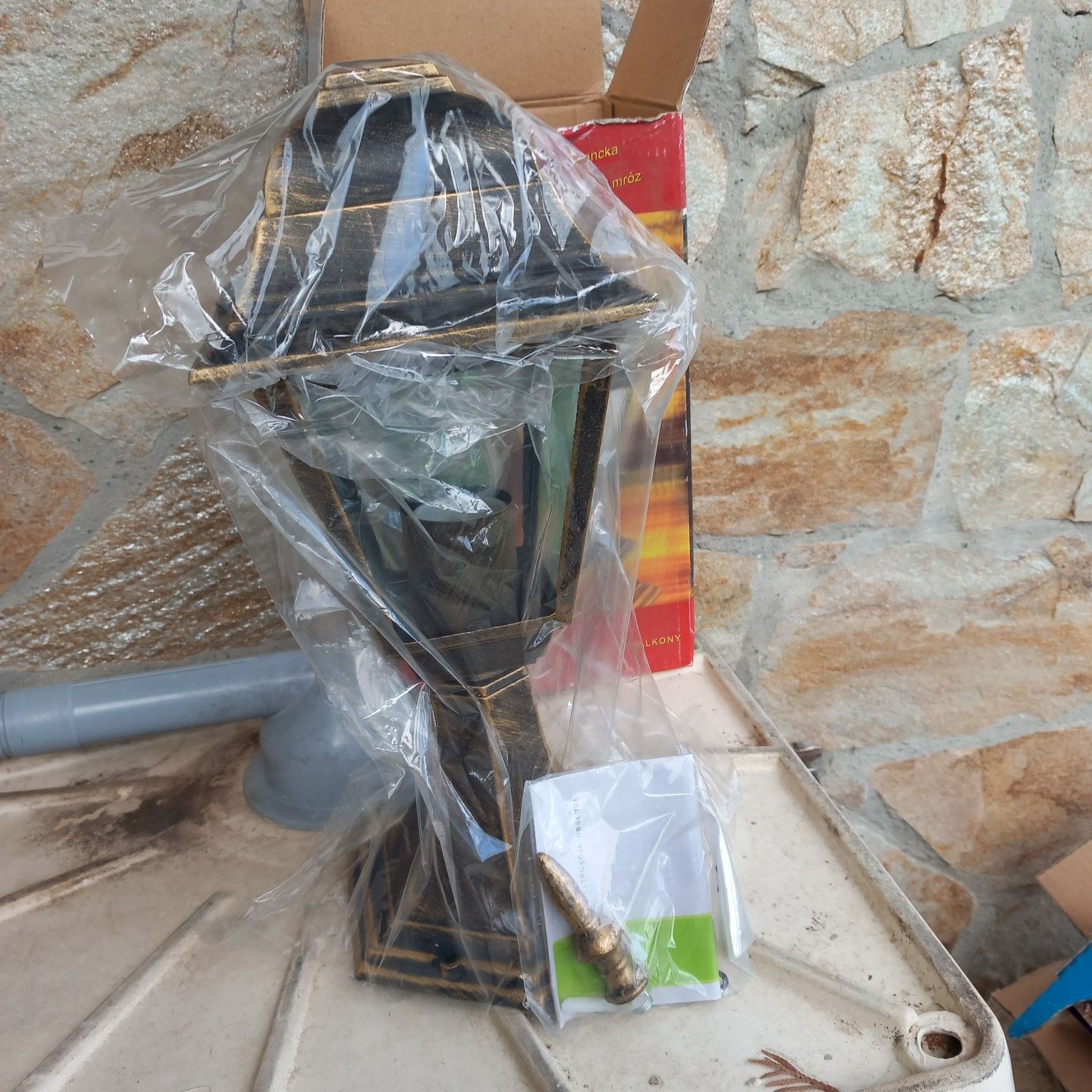 Lampy ogrodowe zewnętrzne stojące nowe 2 szt