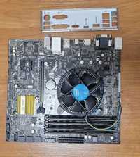 płyta główna Asus B85M-G Micro ATX, procesor Intel I5-4590T, 16GB RAM