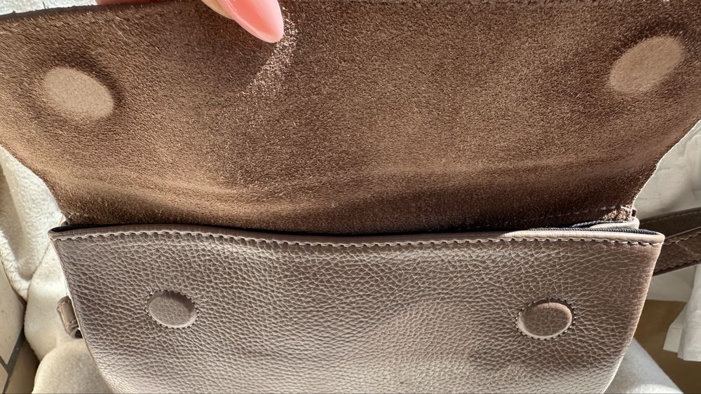 Сумка натуральна шкіра + замша,  Італія, vera pelle