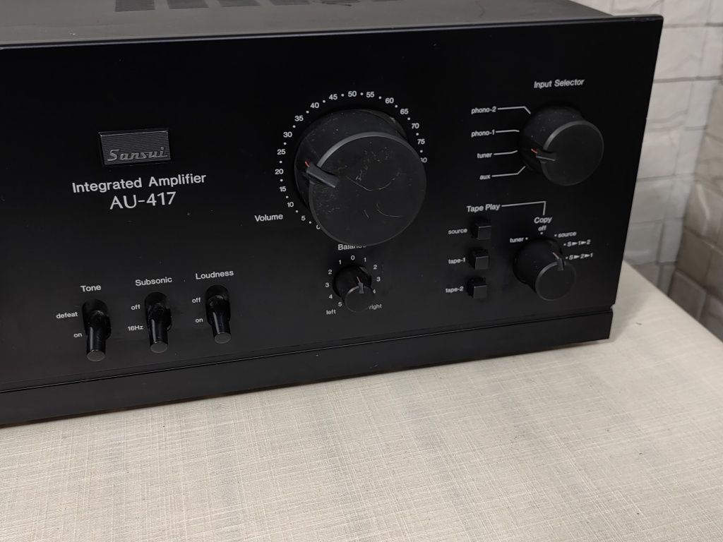 Sansui AU-417 Wysokiej klasy zintegrowany wzmacniacz stereo vintage