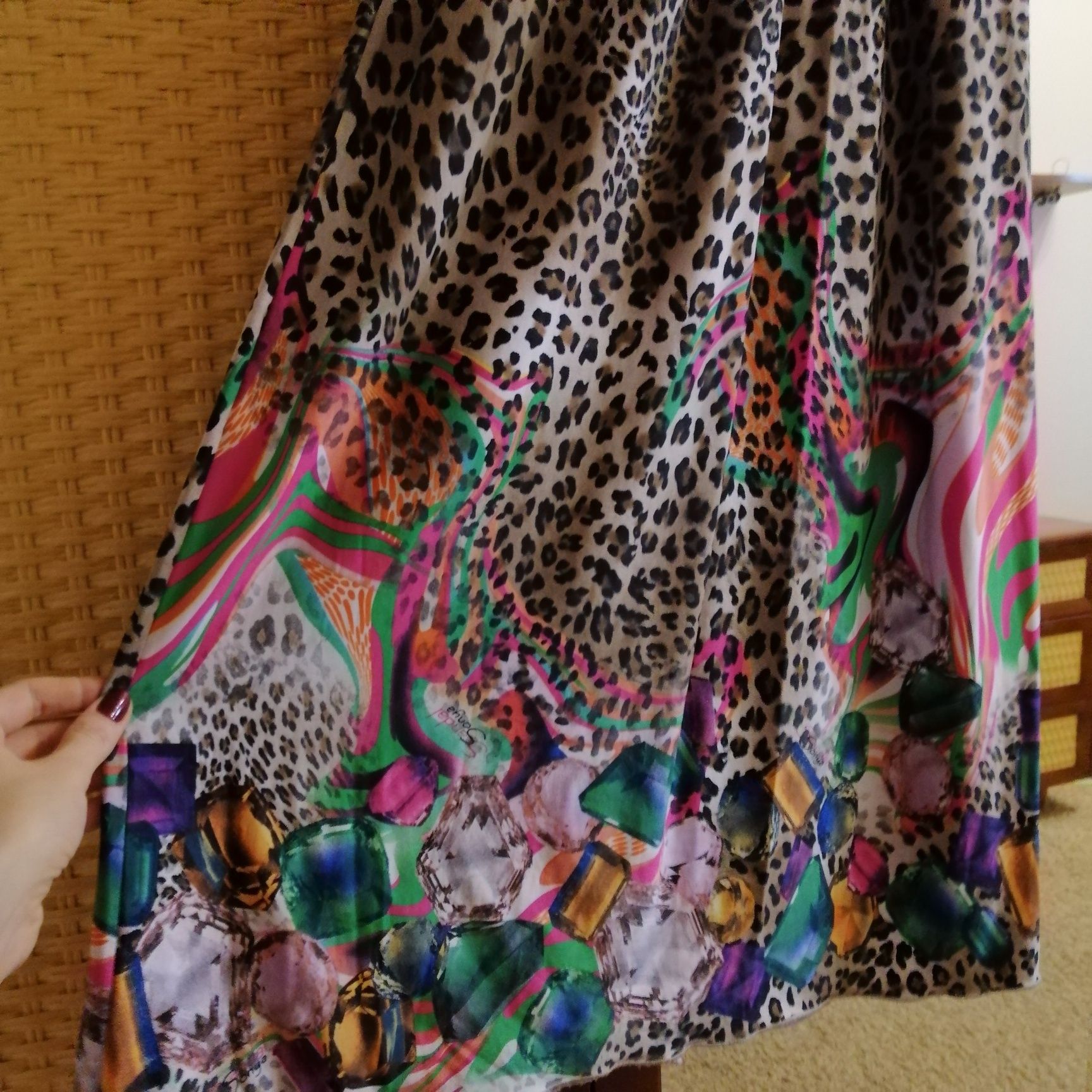 Платье в пол сарафан Sonya Scandal леопардовое