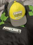 Bluza Minecraft z kapturem i czapka z daszkiem