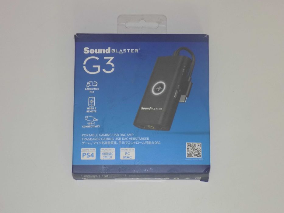 Soundblaster G3  ( Karta dźwiękowa + przenośny wzmacniacz z DAC)
