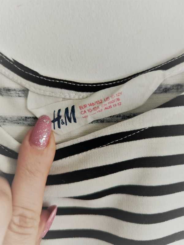 Sukienka w paski H&M 146 12/13 lat