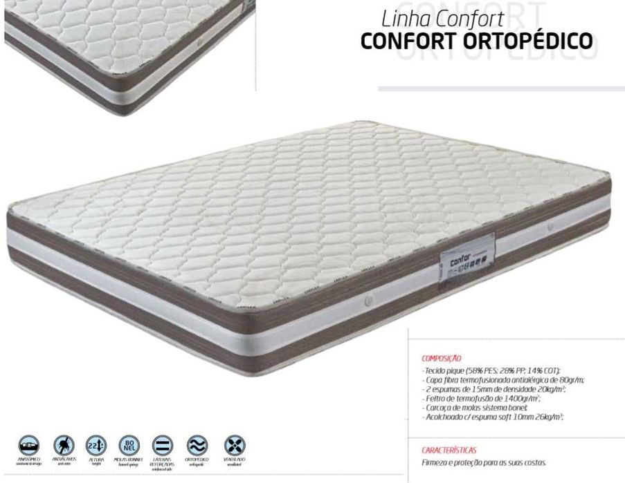 Colchões de Casal - Viscoelástico, Molas Ensacadas todas as medidas.