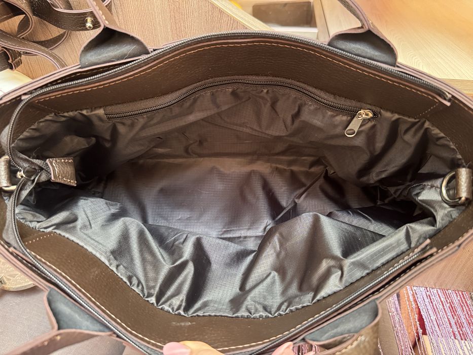 Сумка шоколадного кольору