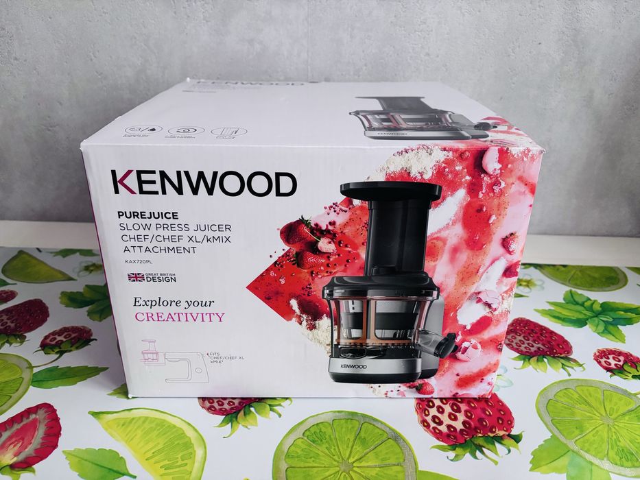 Wyciskarka wolnoobrotowa Kenwood KAX720PL przystawka