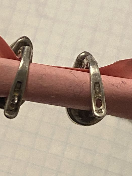 Серьги серебро с янтарем 925 СССР.