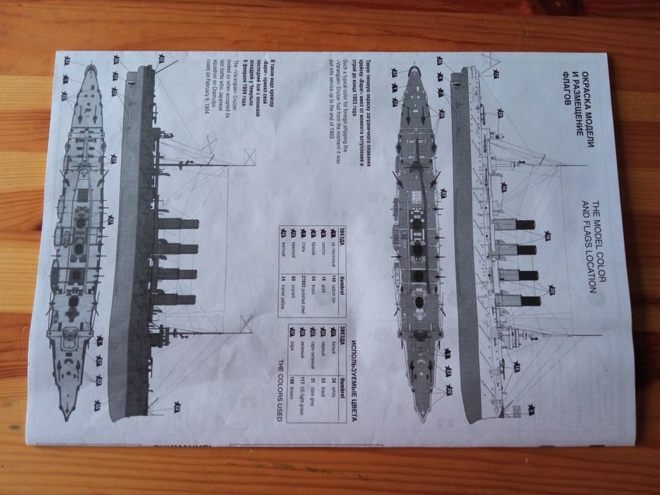 Model Cruiser Waryag 1:350 Zvezda