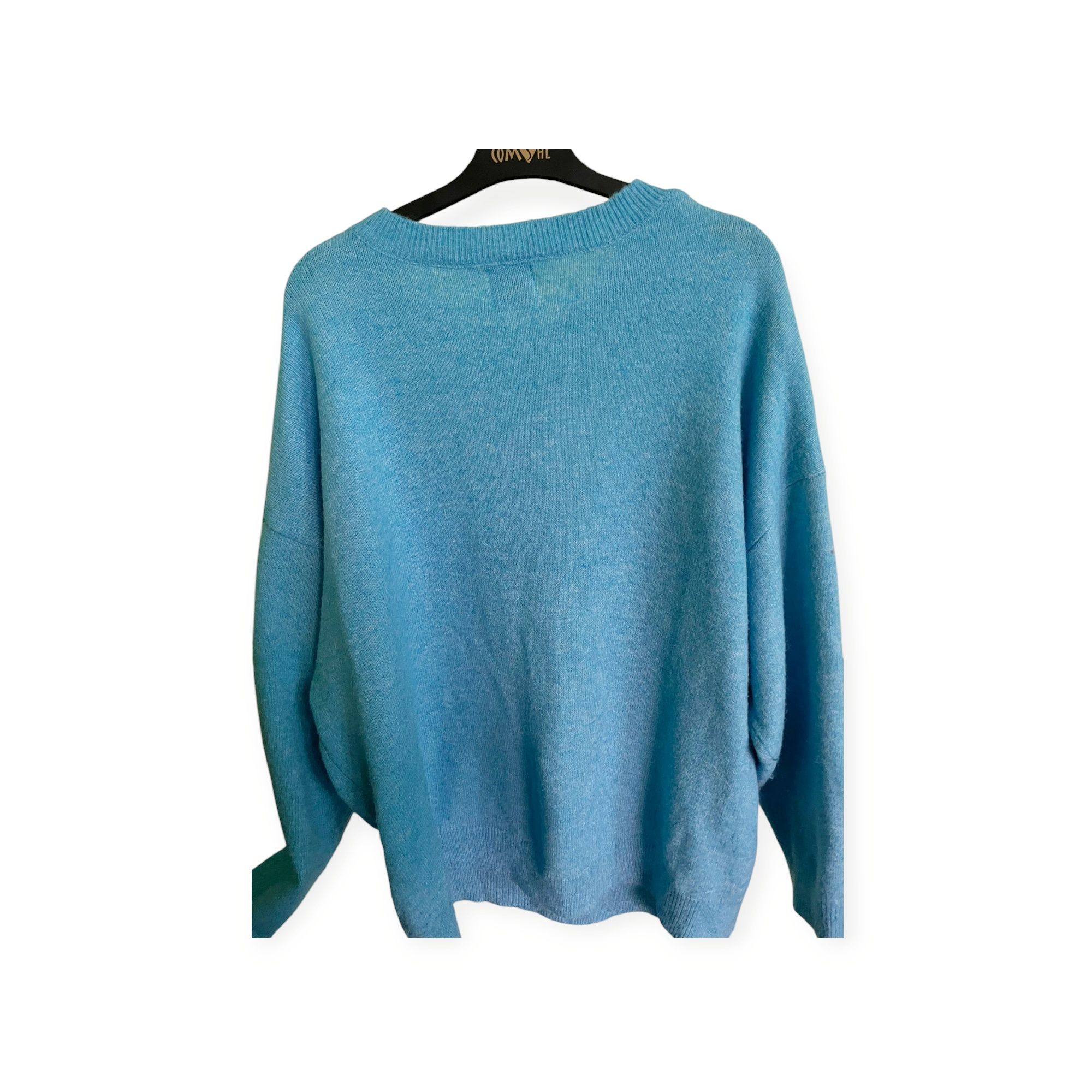 Turkusowy sweter oversize Lilo & Stich XXL