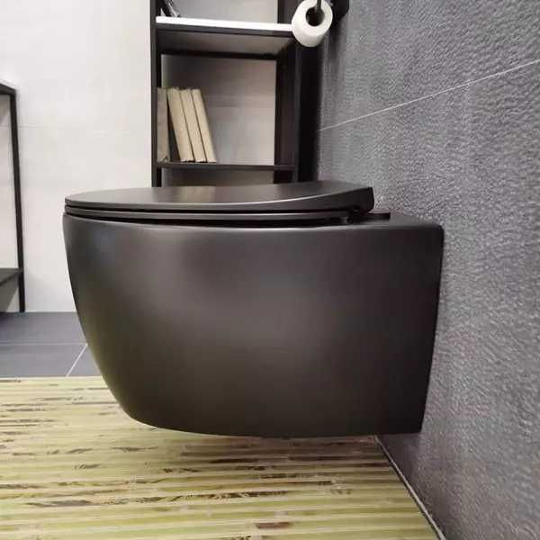 Унітаз підвісний Devit Acqua 3020155B безобідковий з сидінням slim