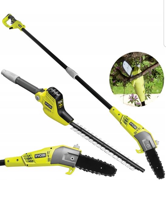 Nożyce do żywopłotu + piła na wysięgniku teleskopie Ryobi