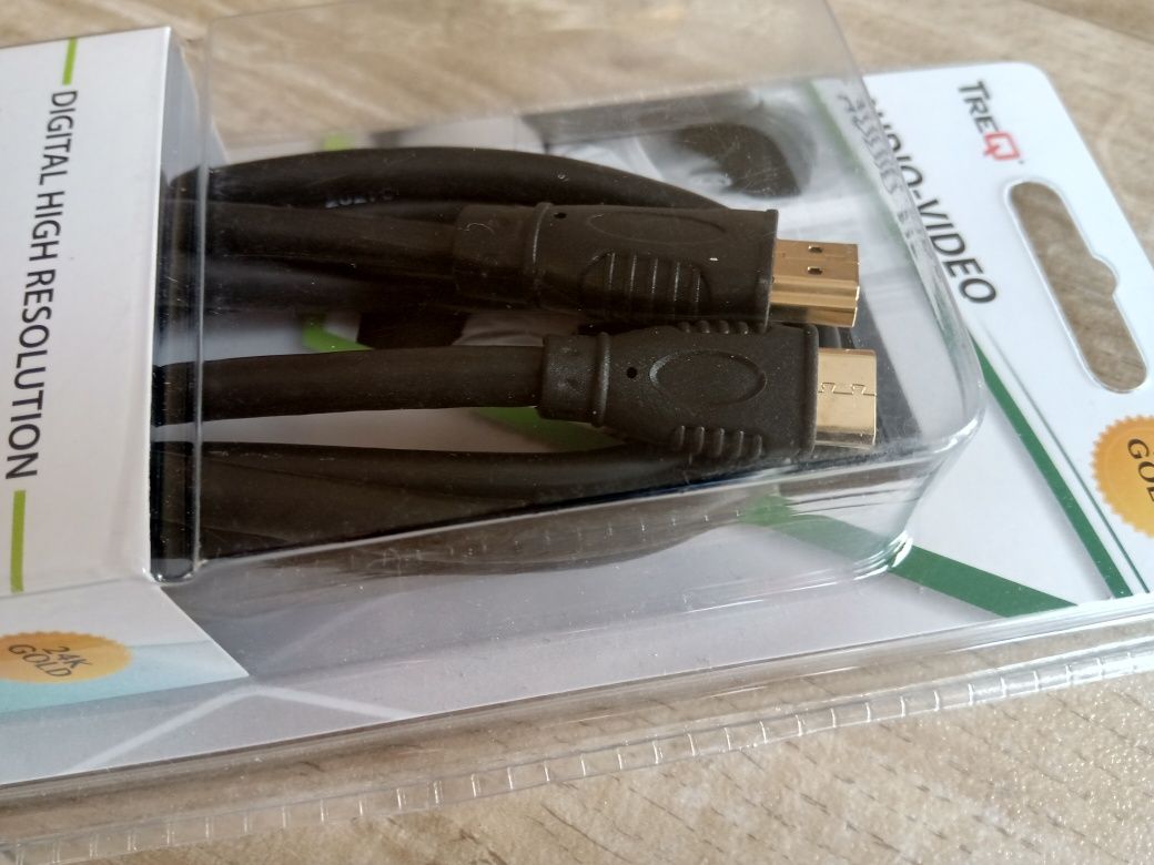 Kabel HDMI/mini HDMI, złocone wtyki, nowy. Cena.