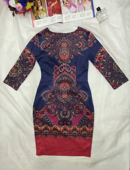 Нова сукня розмір XS 34/42 синя із орнаментом BODYFLIRT плаття платье