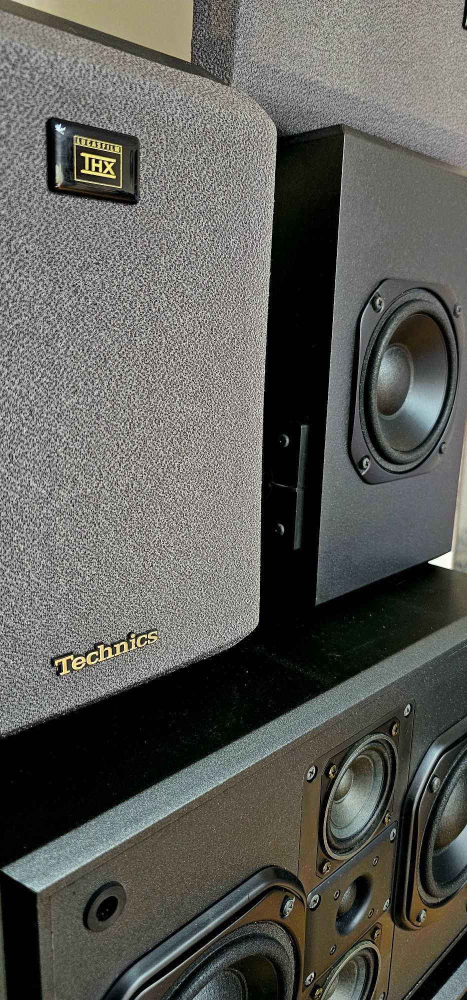 Technics THX 5.2 zestaw kolumn głośnikowych do kina dom.-idealny stan