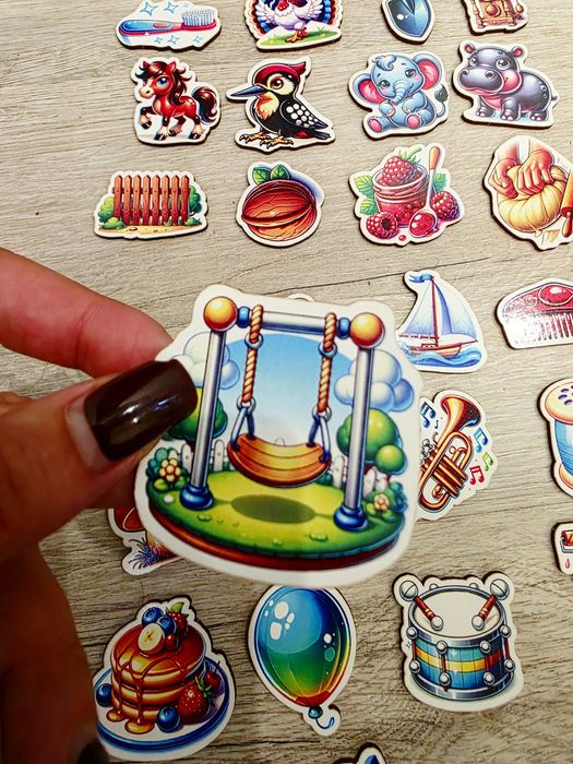 Дерев'яні фігурки для артикуляційної гімнастики