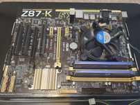 Продам комплект ПК Asus z87-k  + core i5 4570 + 2×8gb Ram Kingston