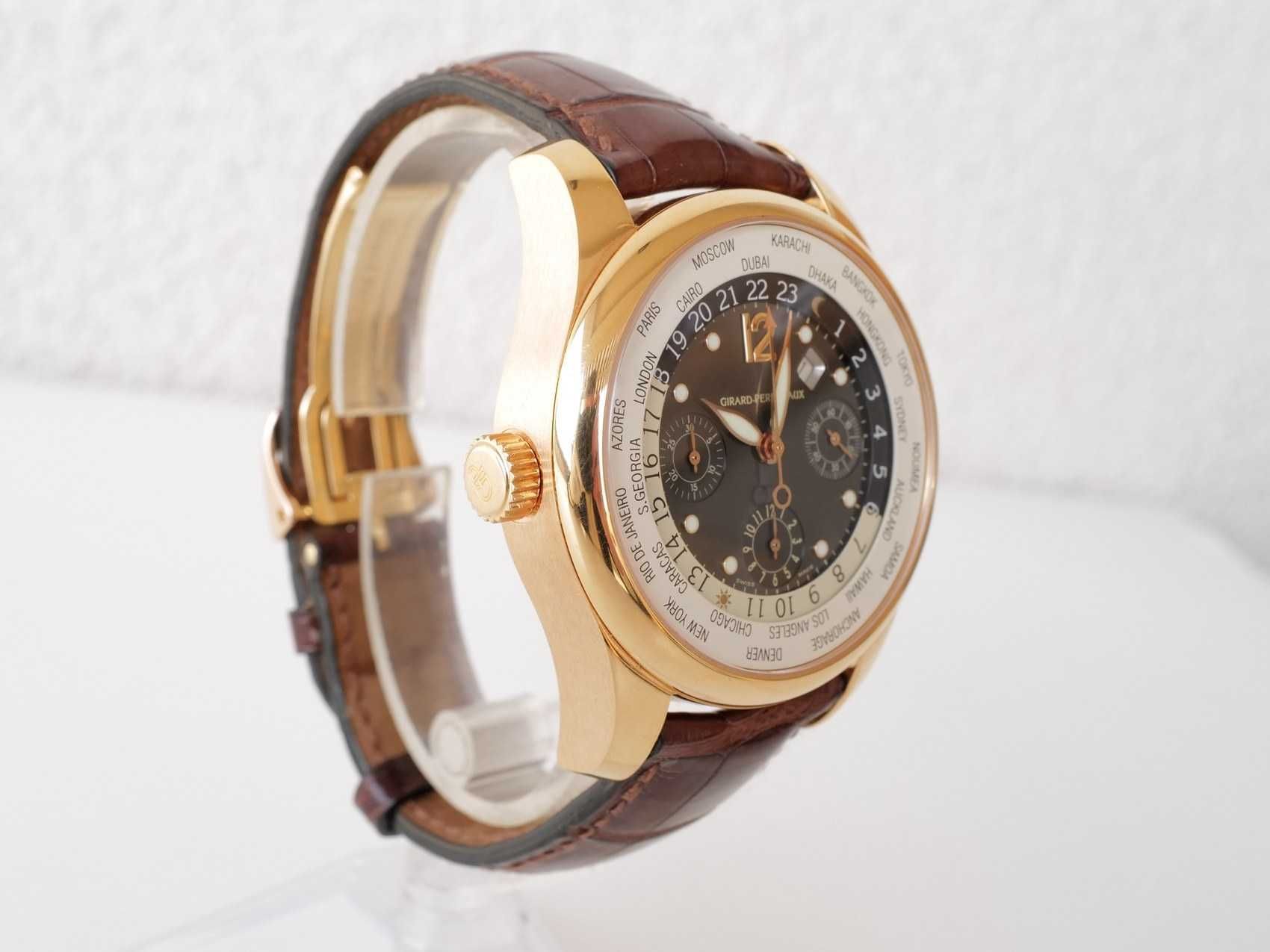 Girard Perregaux WW.TC Traveller 43 Chronograph 18K Rose Gold