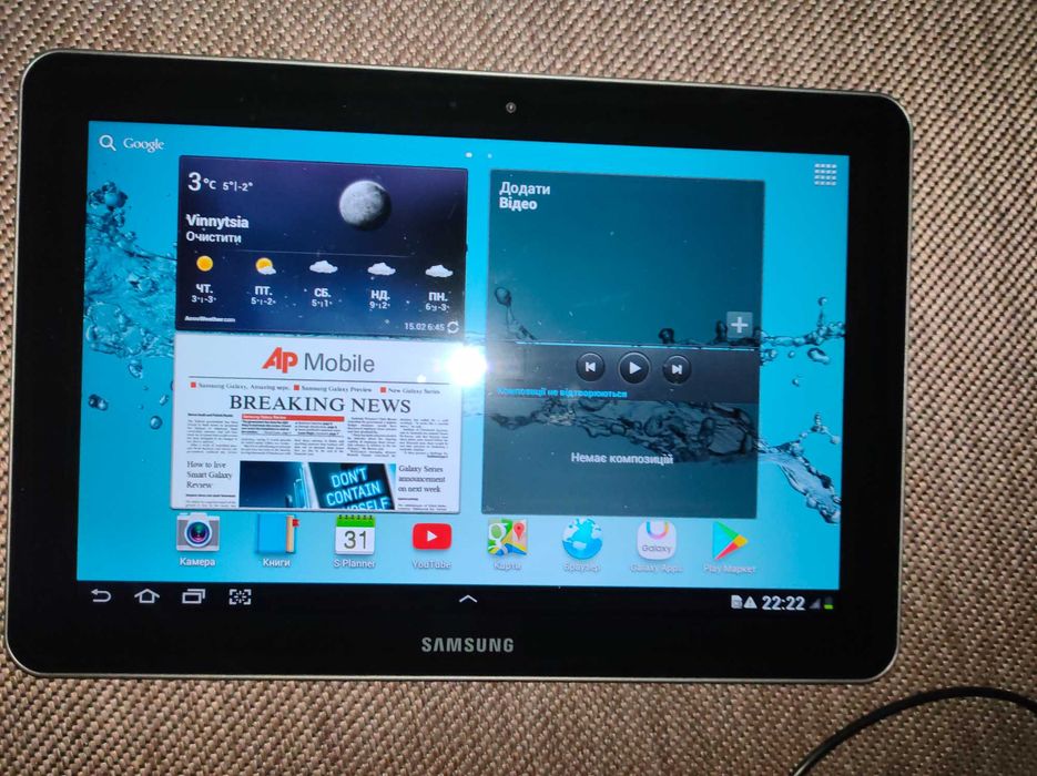 планшет samsung TAB 10.1 GT P-7500
