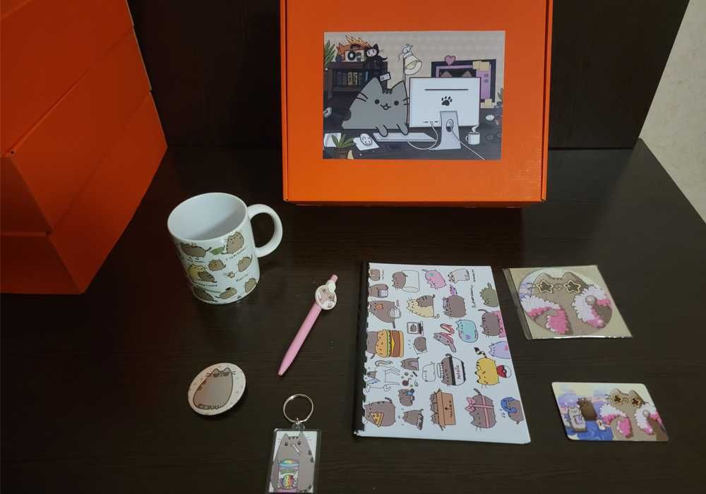 Подарунковий бокс Pusheen • Набір кіт Пушин • Pusheen cat
