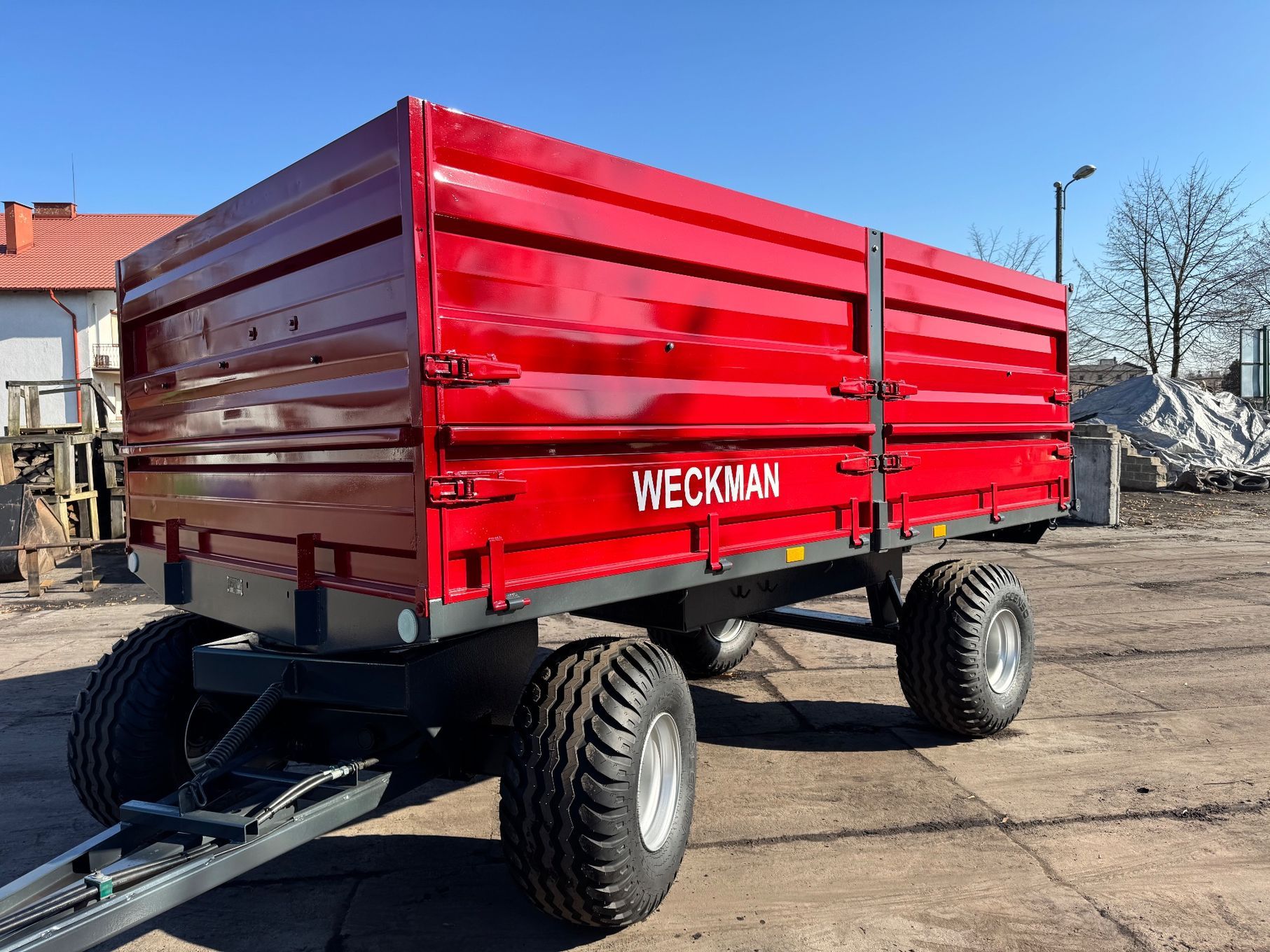 Wecon WECKMAN  Przyczepa 12 ton Całkowita odbudowa, NOWE opony