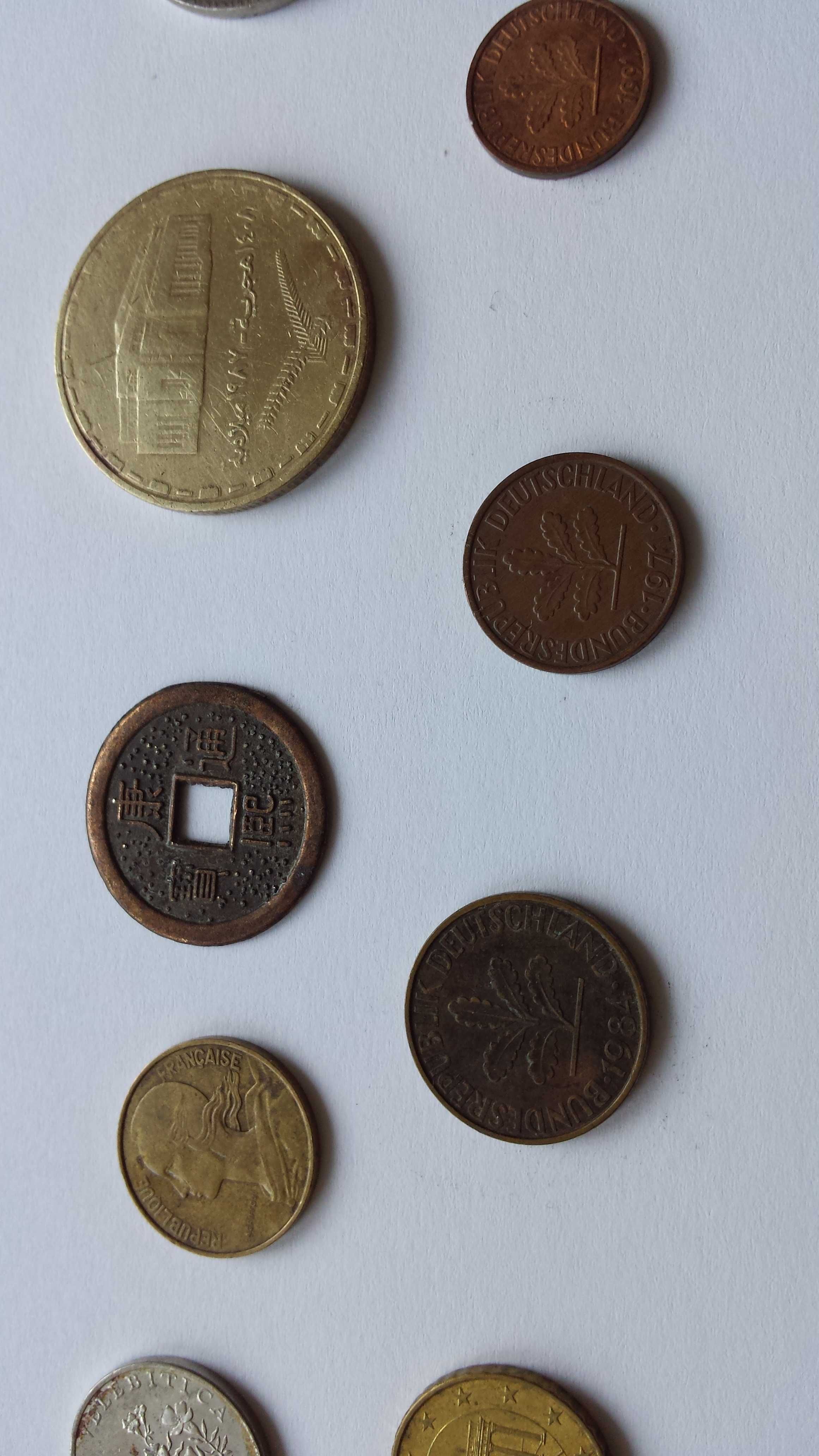 Momety z różnych krajów 2 Pfennig 1971 1 Pfennig 1991 10 Pfennig 1984