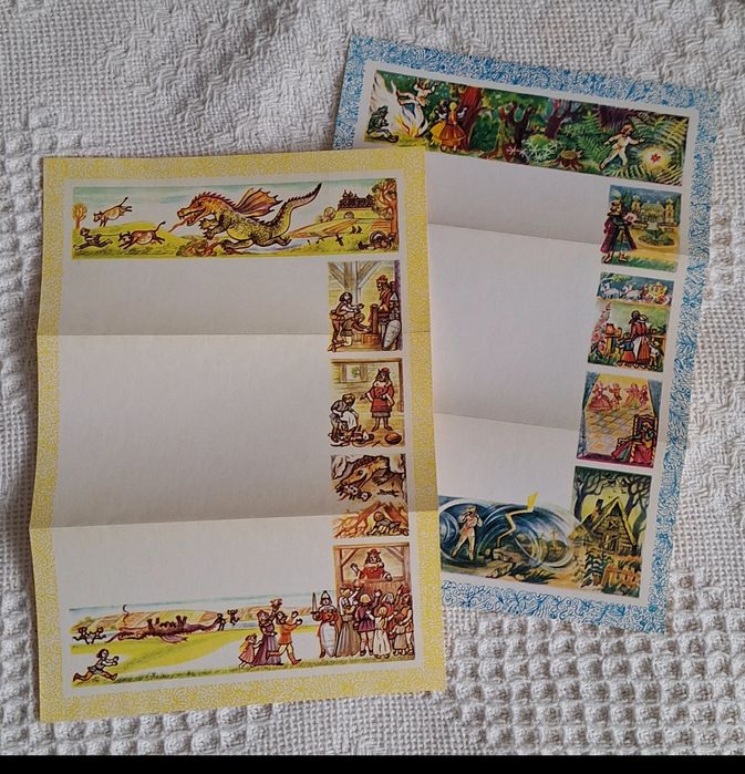 Papeteria z okolicznościowym nadrukiem z lat 80-tych.