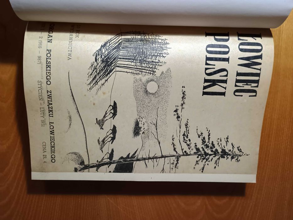 Łowiec Polski roczniki 1951-53 oprawa