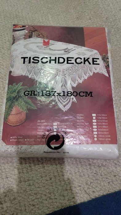 Obrus 137x180cm vinyl