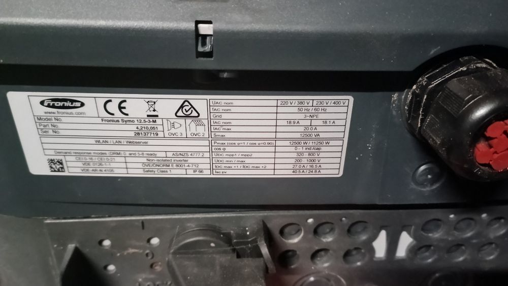 Falownik Fronius 12,5 kw