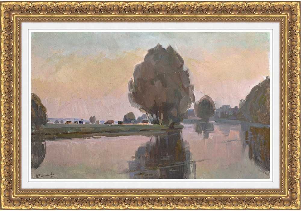 Непийпиво Василь (1916-2007). Седнів. Корівки. 1970. олія/к 79*50 см