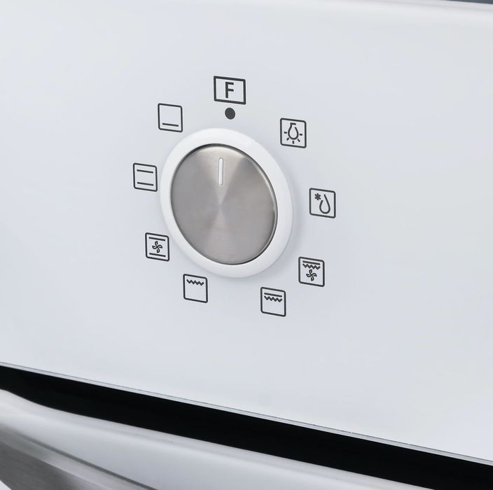 Біла вбудована духова шафа Elegant 601W встраиваемая духовка стекло