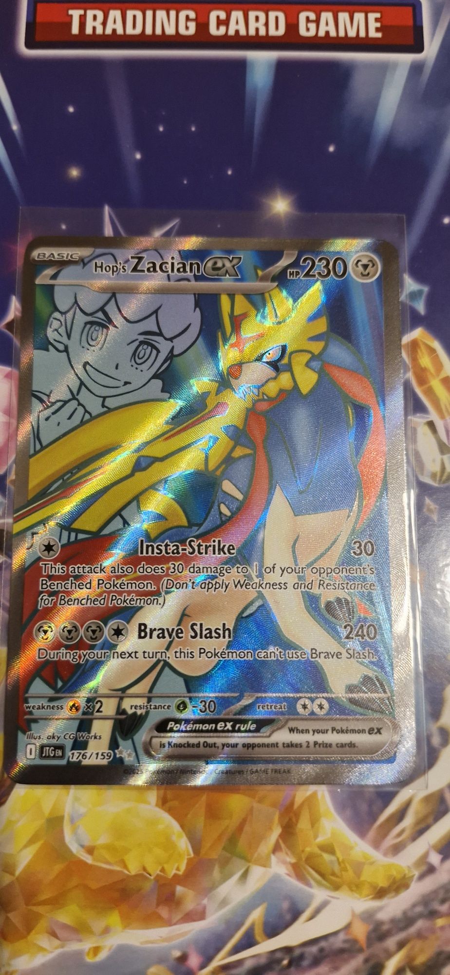Karta Pokemon TCG Journey Together Hop's Zacian EX FA 176/159