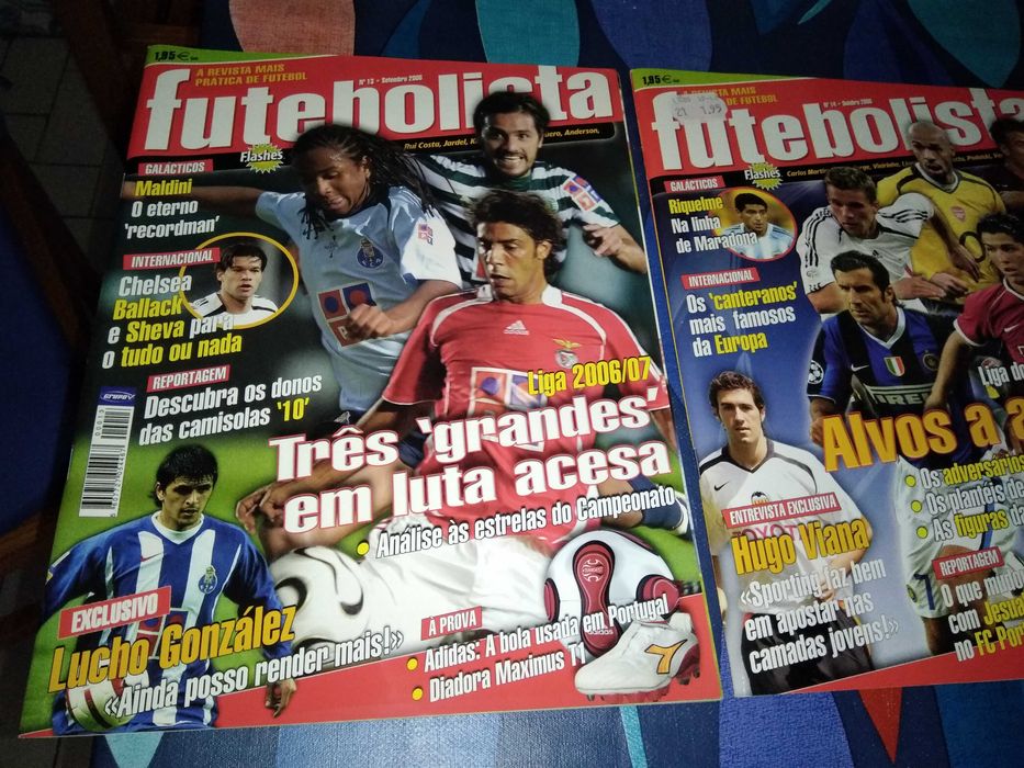 Revistas Futebolista Nº13 Nº14 Nº15 Futebol 2006 Magazine Football