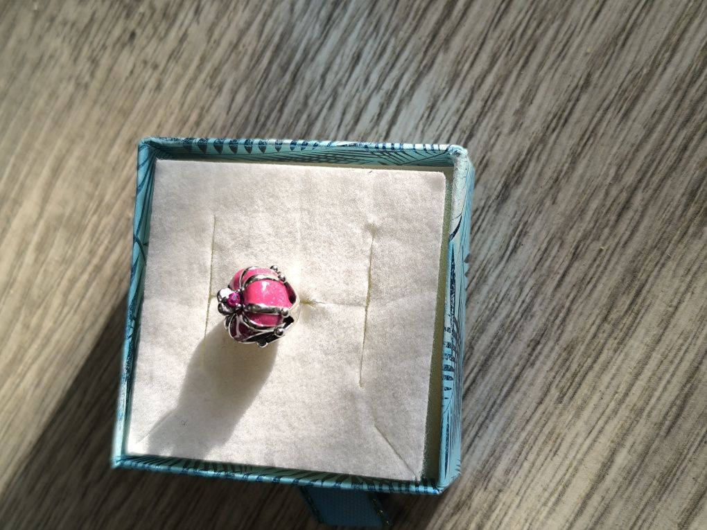 Nowa zawieszka srebrna beads berło różowe  do bransoletki lub naszyjni
