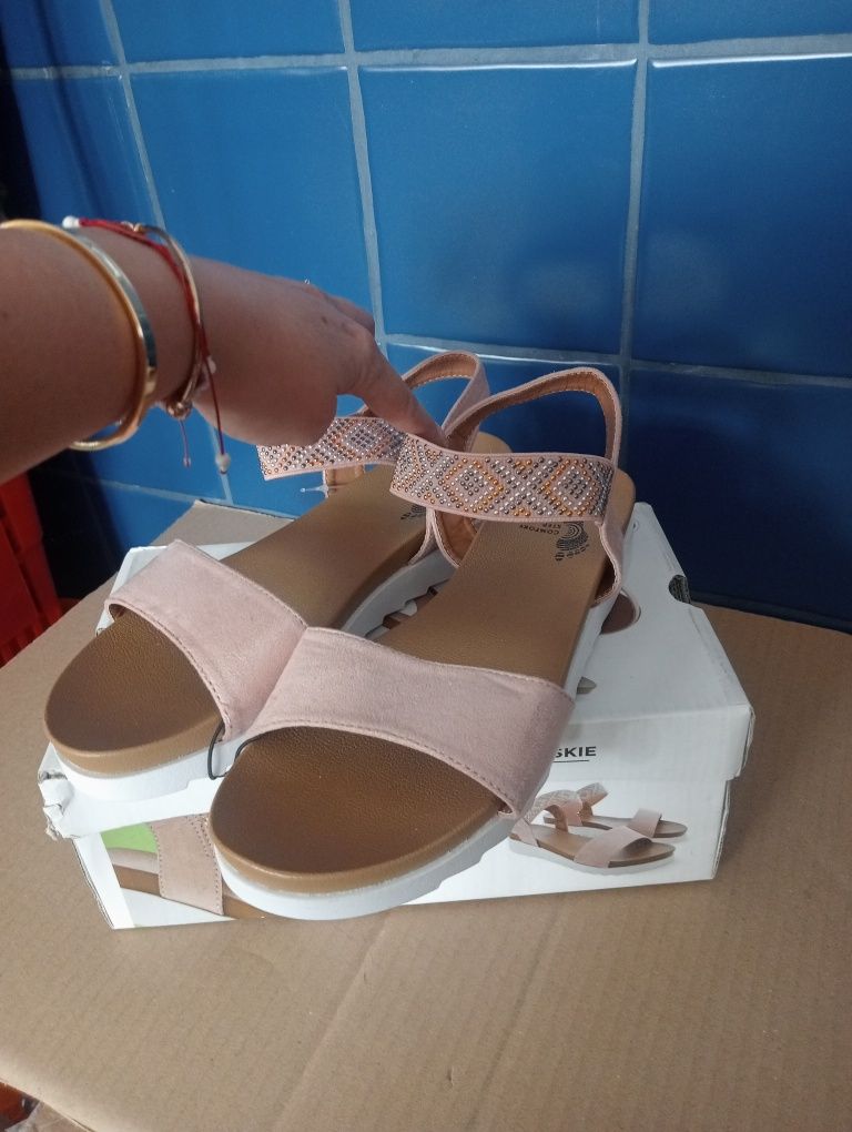 Sandały buty damskie 40 nowe 25 cm