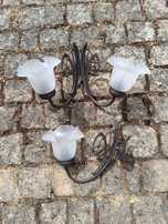 Conjunto de candeeiros de parede vintage