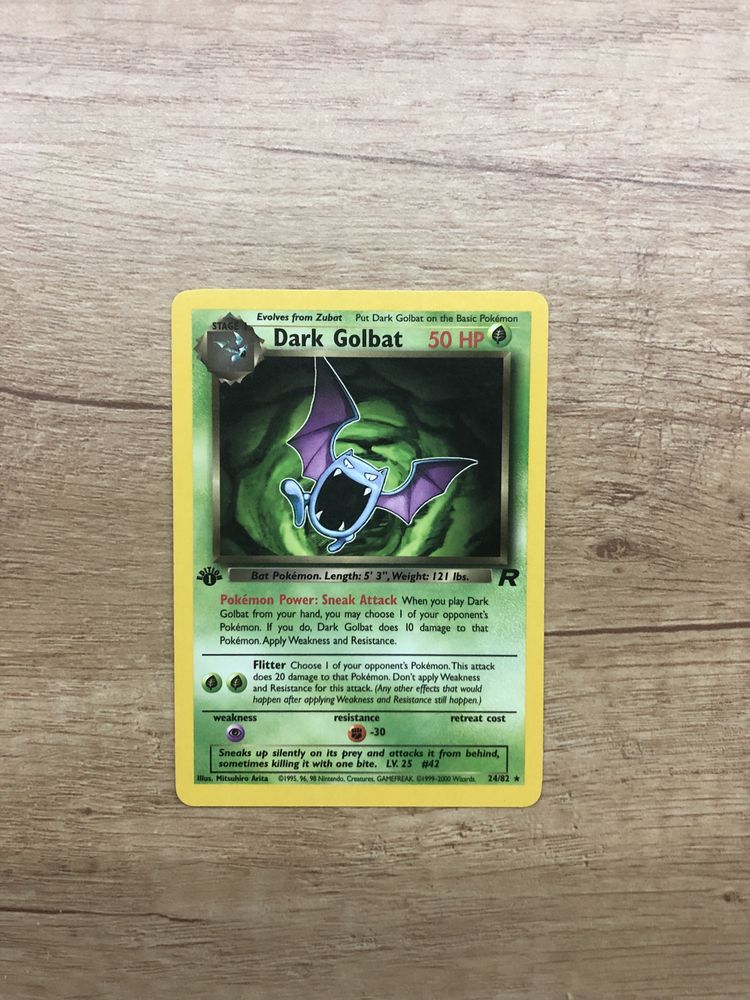 Karta Team Rocket Dark Golbat first edition 24/82