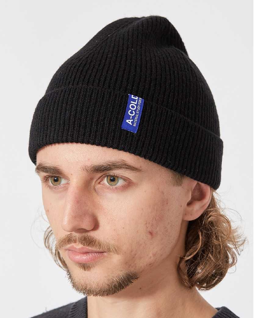 Шапка A-Cold-Wall Ribbed Structure Beanie Black