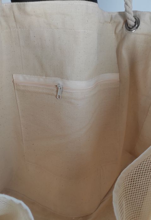 Torba plażowa shopperka duża ręcznie malowana lato