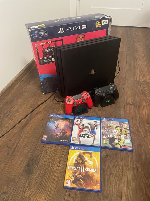 Sprzedam ps4 pro 1tb w dobrym stanie wizualnym i technicznym