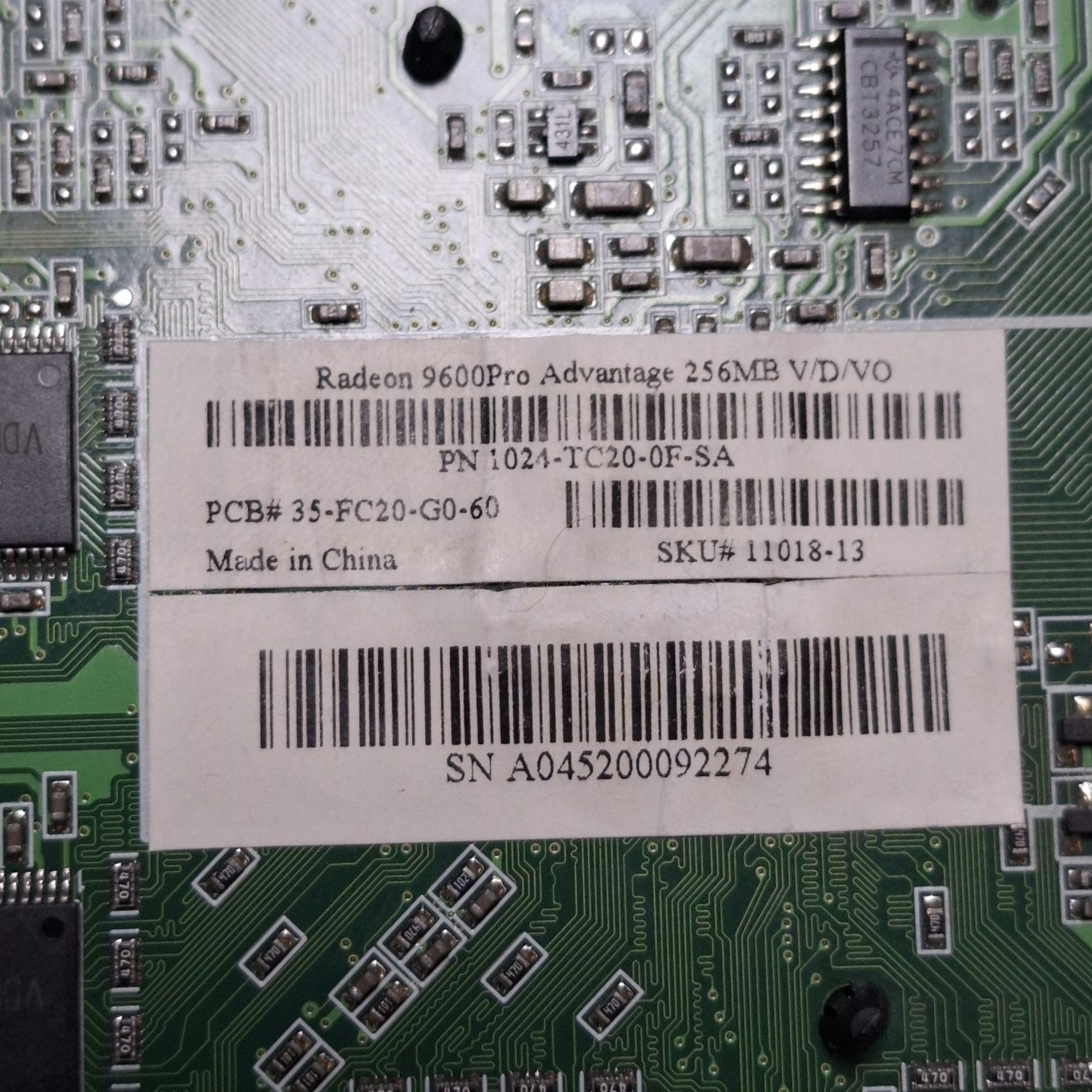 ATI Radeon 9600 Pro Sapphire Advantage  128mb AGP