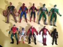 10 Bonecos/figuras Super Heróis