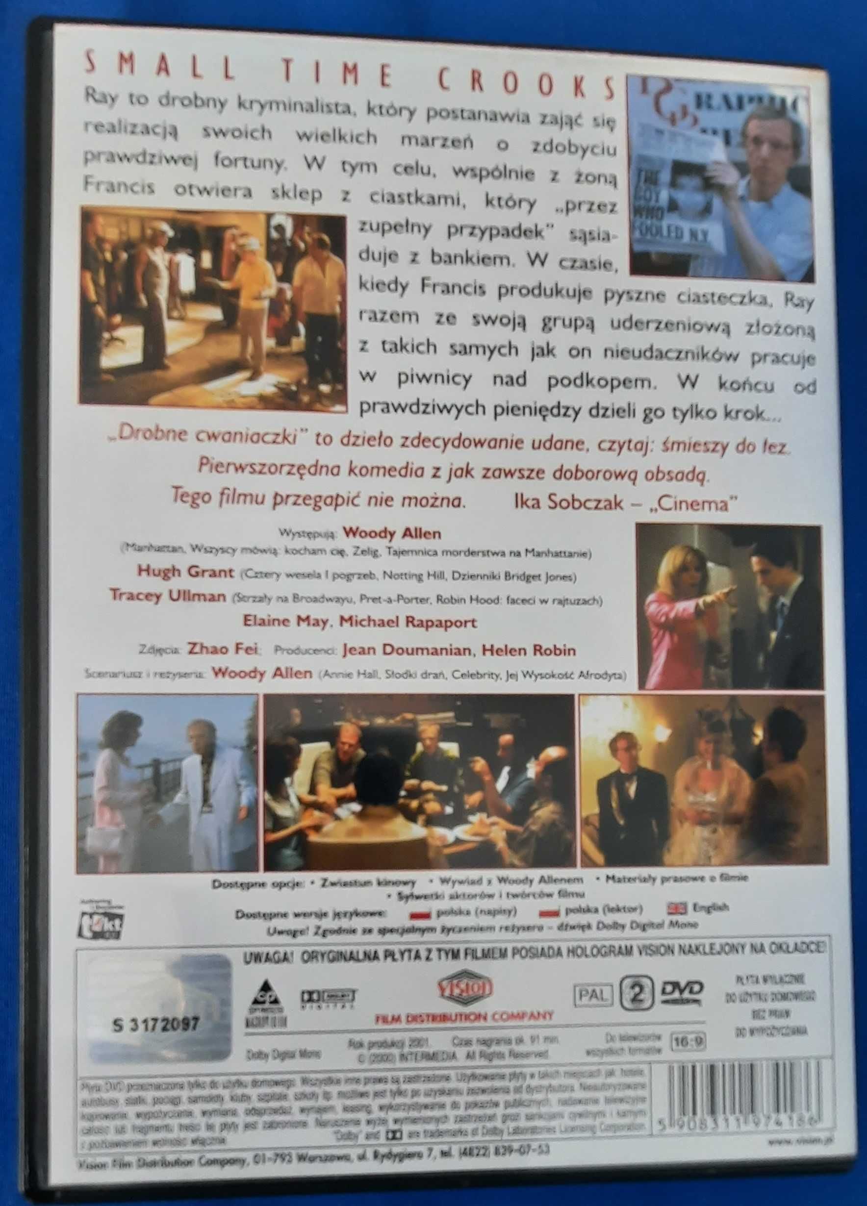 Drobne Cwaniaczki DVD  Lektor pl. Woody Allen  Komedia